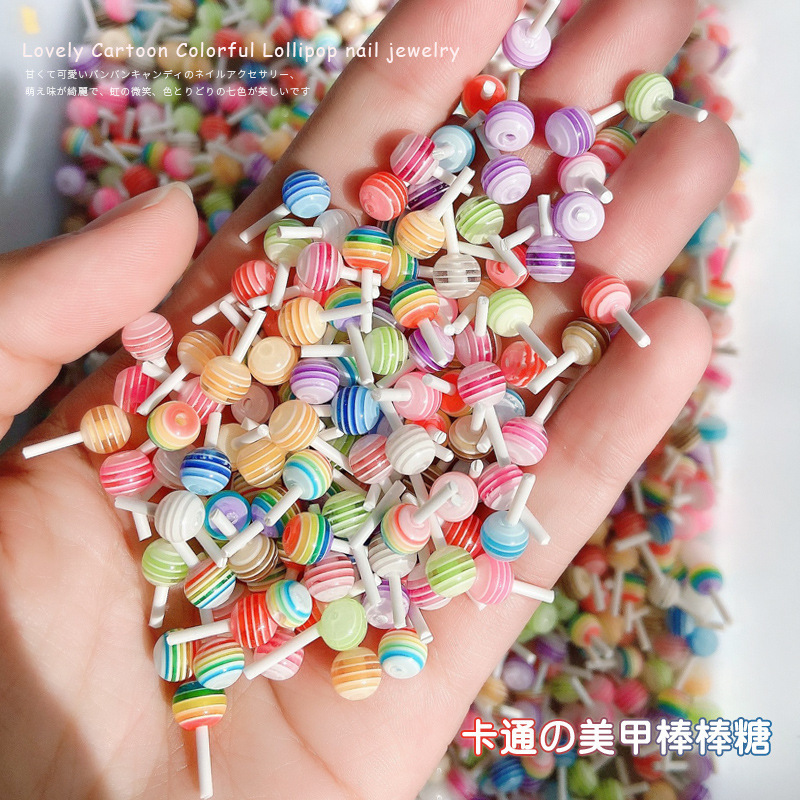 Nail Art Lollipop Jewelry Small Popular Hot Style Colorful Mini Candy 3D Stereo Nail Art Diamond Nail Accessories Nail Art Lollipop Jewelry Small Popular Hot Style Colorful Mini Candy 3D Stereo Nail Art Diamond Nail Accessories