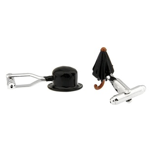 Высокое качество французские запонки манжеты манжеты мужские cufflinks волшебный реквизит шляпа зонтик формы запонки