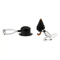 Высокое качество французские запонки манжеты манжеты мужские cufflinks волшебный реквизит шляпа зонтик формы запонки