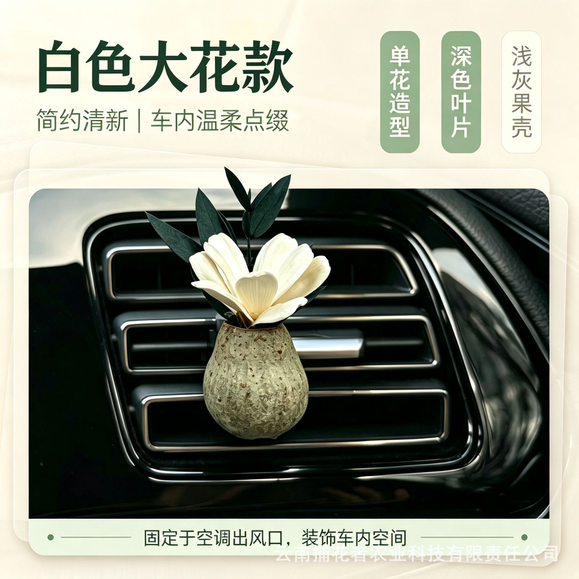 Natural Fruit Plant Dried Flower Car Air Freshener Vent Decoration High-End Diffuser Car Gift Car Interior Fragrance