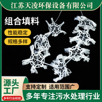 水处理用组合填料 好氧池用组合式多孔环填料 挂膜生物填料 厂家