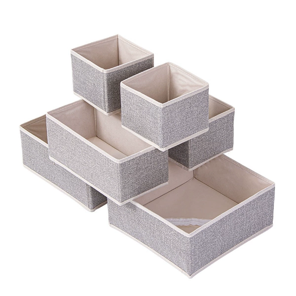 Six -piece of beige ant pattern