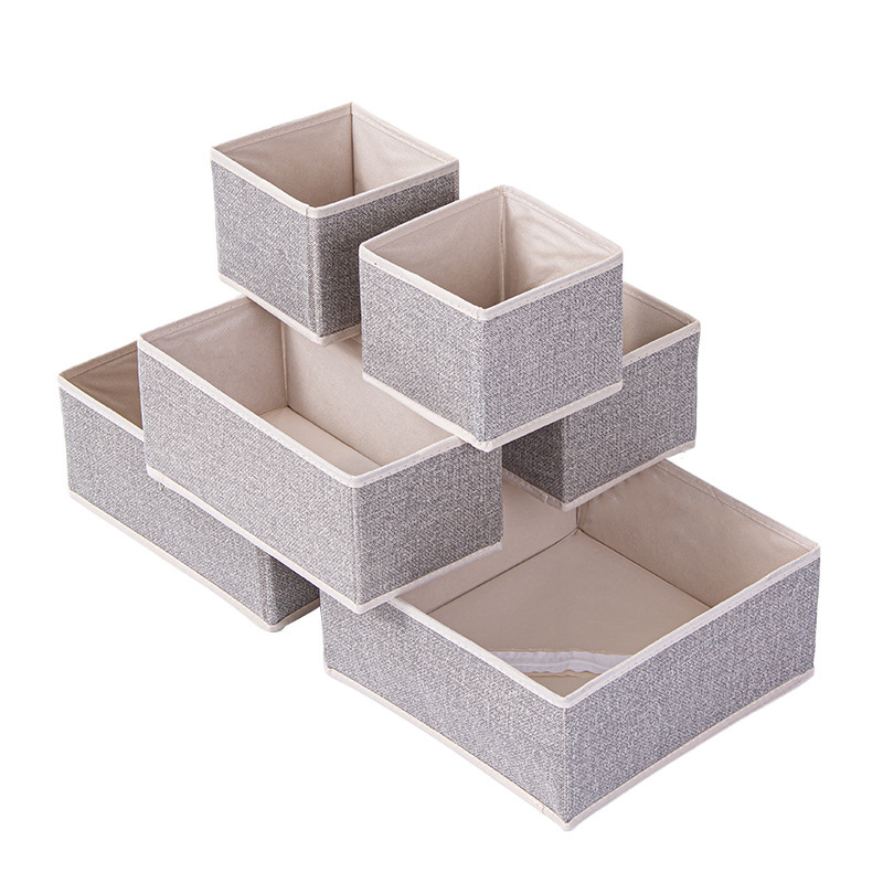 Six -piece of beige ant pattern
