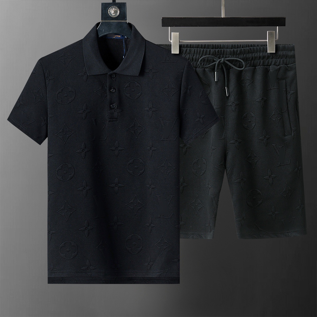 Top Edition) G polo con solapa de manga corta conjunto de moda versátil impresión clásica de estilo masculino y femenino de alta calidad