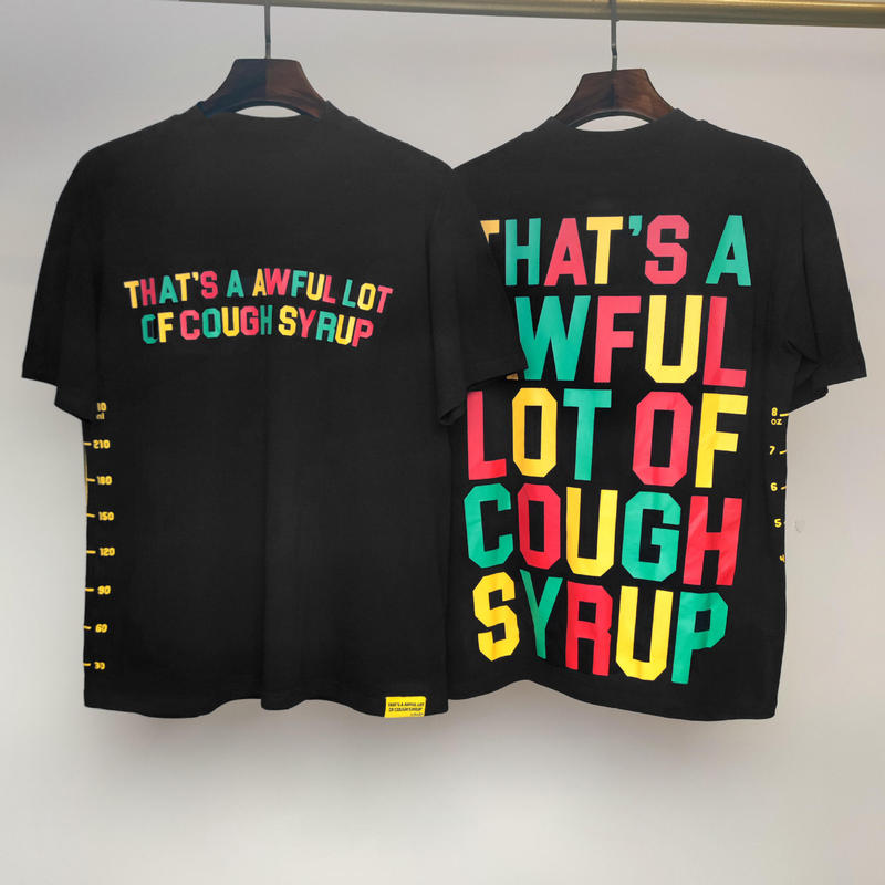 国境を越えた高品質THAT'S A AWFUL LOT OF COUGH SYRUP咳止めシロップ純綿Tシャツ|undefined