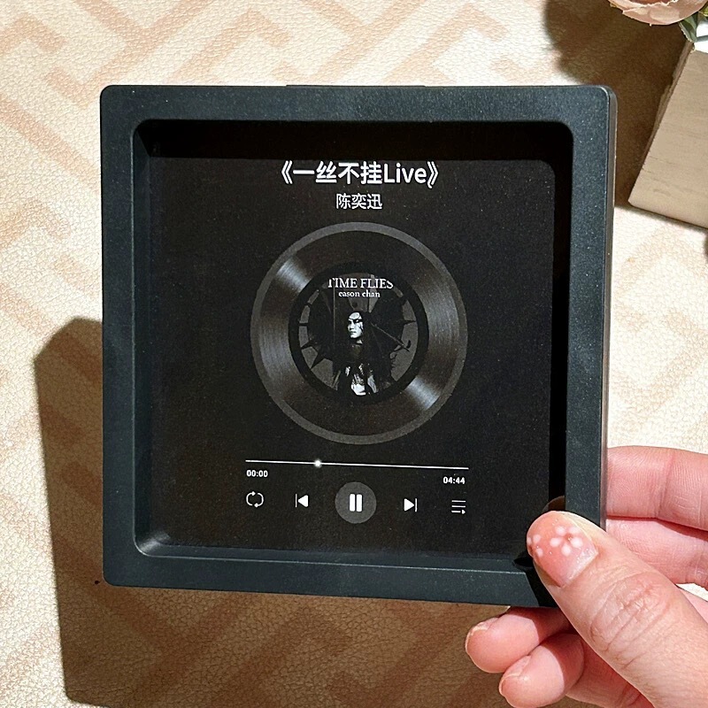 歌う音楽冷蔵庫マグネットフォトフレームビニールレコード、カップル、友人、親友用|undefined