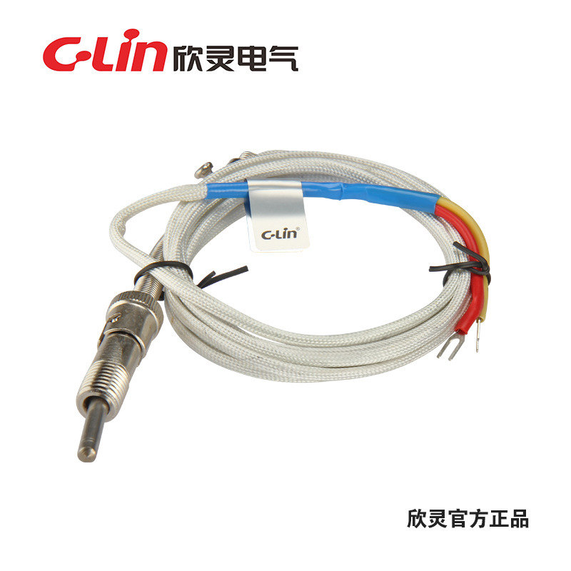 欣灵 压簧式热电偶WRE(N)T-01 1米线 E/K分度号温度传感器型