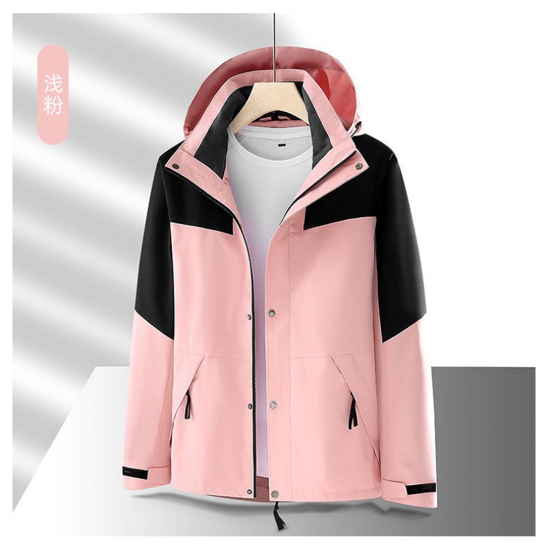 Tienda en línea primavera y otoño caliente a prueba de viento impermeable al aire libre chaqueta de montaña para hombres y mujeres un solo traje de asalto 9188