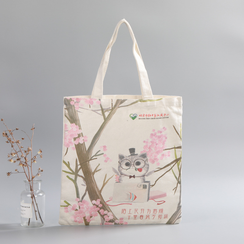 Bolsas de algodón de regalo impresas al por mayor, bolsas de libros de lona portátiles de gran capacidad para la formación de estudiantes, al por mayor, personalizadas al por mayor