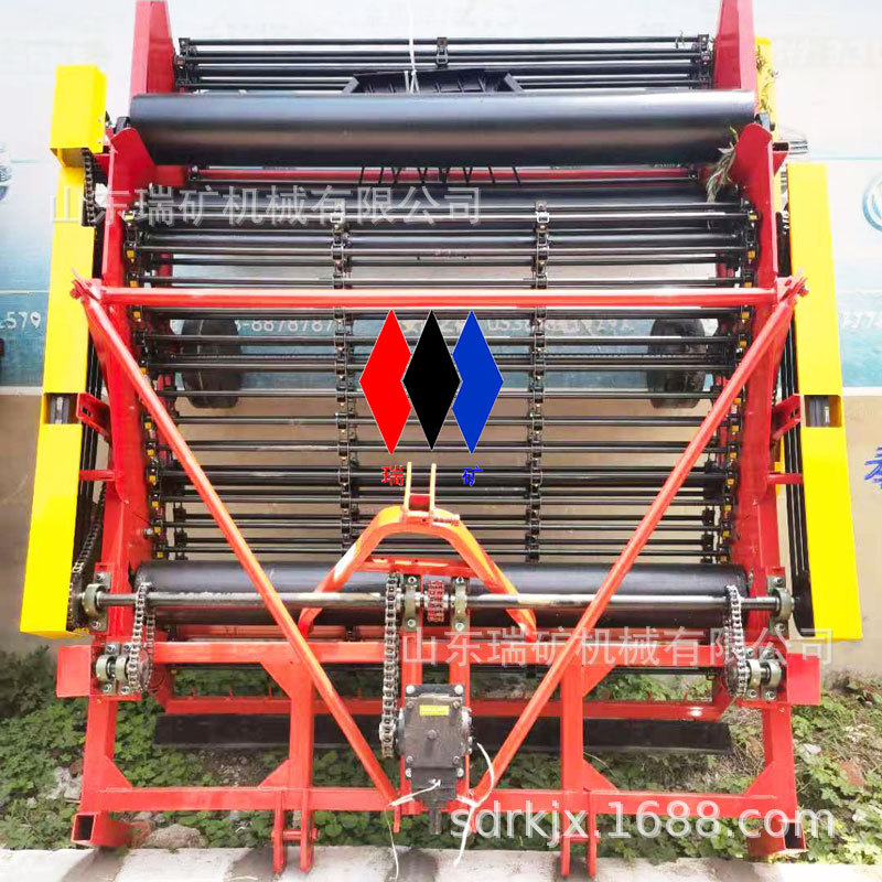 花生收获机60马力拖拉机后输出轴花生收割机平地起垄花生收获机