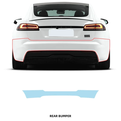 modelS special invisible car | Car paint protective film - rear-bumper-tpu-transparent-protective-film-21-24-tesla-models
