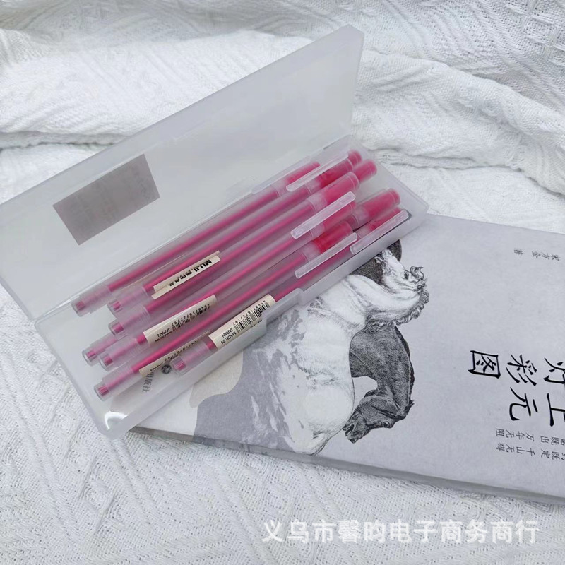 Estilo antiguo pull cover pluma de gel estilo no impreso buen producto pluma de tinta de gel color 10 color estudiante papelería pluma examen pluma de agua