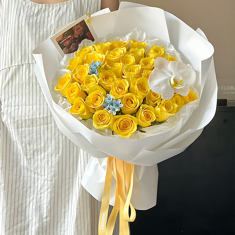 Papel de color sólido de alta fijación papel de embalaje de flores espesar película impermeable floral material de envoltura floral al por mayor ramo de flores artesanales de alta calidad