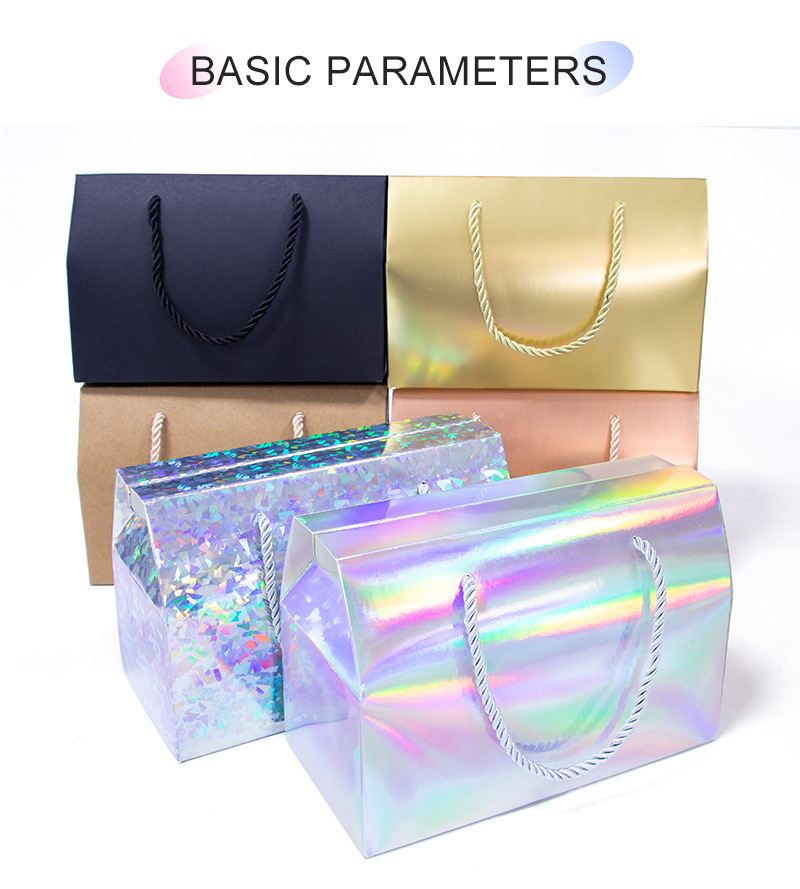55g Weight Packing Box Event & Party Supplies 1 Piece Quantity Wedding, Banquet, Party Occasion Multicolor Pattern Multicolor Paper Wedding Banquet Party Packing Box Gift Wrapping Supplies 2
