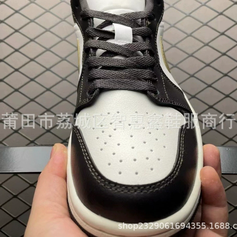 Air Jordan 1, низкие кофейные спортивные кроссовки для досуга мужчин и женщин для любимого