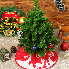 クロスボーダークリスマスプリントツリースカートクリスマスホリデーデコレーションクリスマスツリーエプロン雪だるまパターンプリントツリースカート卸売