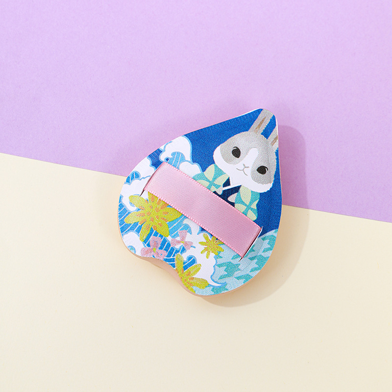 La fábrica personaliza la borla de algodón de azúcar de gran tamaño sin comer polvo, engrosamiento, amor, maquillaje en forma de corazón, esponja, cojín de aire, maquillaje, servicio gigante