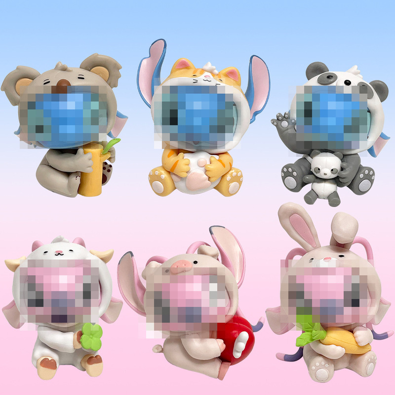 スティッチ星間宝物動物シリーズブラインドボックス潮遊びモデルフィギュア人形プレゼント置物玩具|undefined