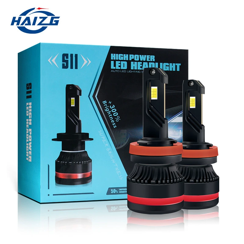 HAIZG Новый S11 одинарная медная трубка 50 Вт светодиодная Автомобильная фара высокой мощности h4h7h11 Модифицированная супер яркая светодиодная лампа