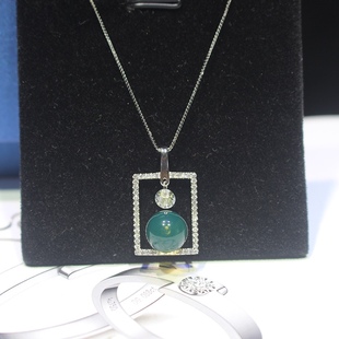 Japanese and Korean Explosions 9mm Mexico Lamper Seiko Inlaid S925 Silver Pendant Rectangular Geometric Element Design