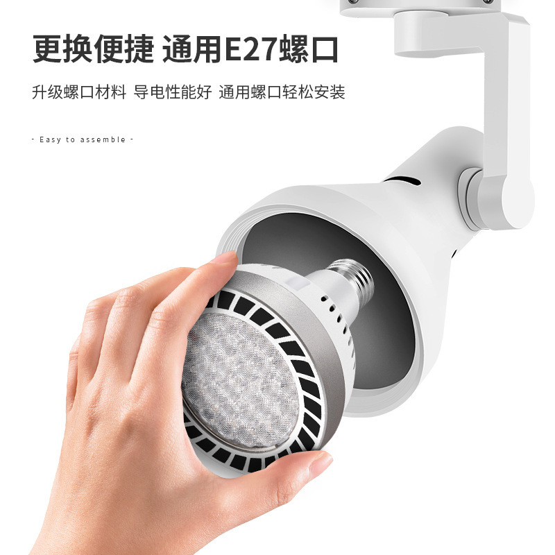 Lámpara PAR COB Oríbal Fuente de emisión de lámpara tienda comercial par30 fondo guía de luz e27 tornillo led lámpara par