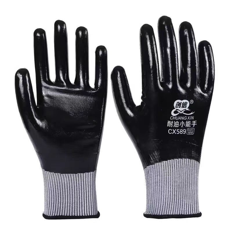 Guantes de protección contra el desgaste, anti-deslizante, reparación de automóviles, protección contra el aceite, trabajo duradero al por mayor.