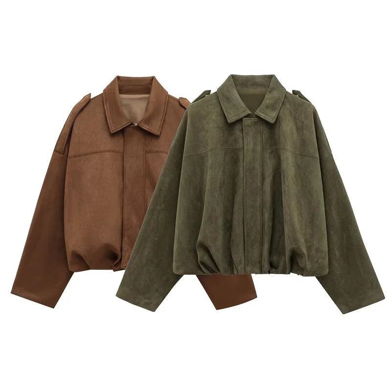 H 52028 Spring 2025 Suede Pilot Jacket Suede Pilot Jacket