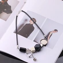 2025新款欧美风夸张装饰项链女衬衣锁骨链挂件裙子配饰毛衣链批发