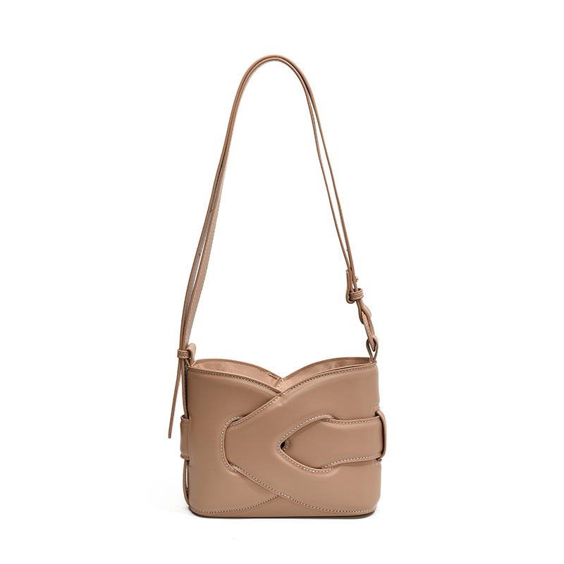 Bolso de Hombro Tipo Cubo para Mujer de PU con Cierre de Cremallera para Uso Diario image 7