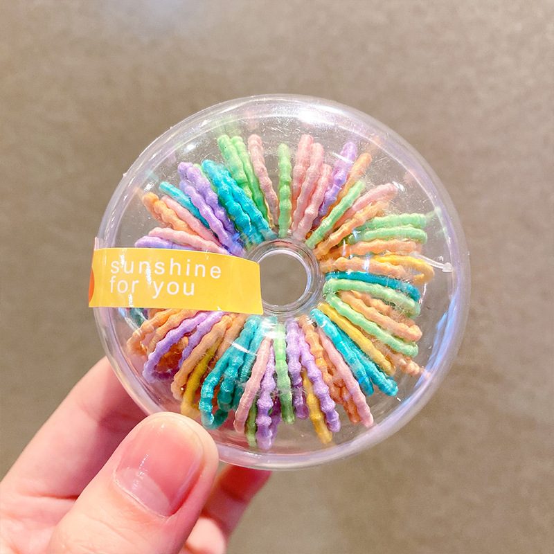 Cuerda de pelo de los niños no daña el pelo banda de goma elástica alta Banda de goma colorida de las niñas cabeza cuerda accesorios para el cabello del bebé 2023 Nuevo