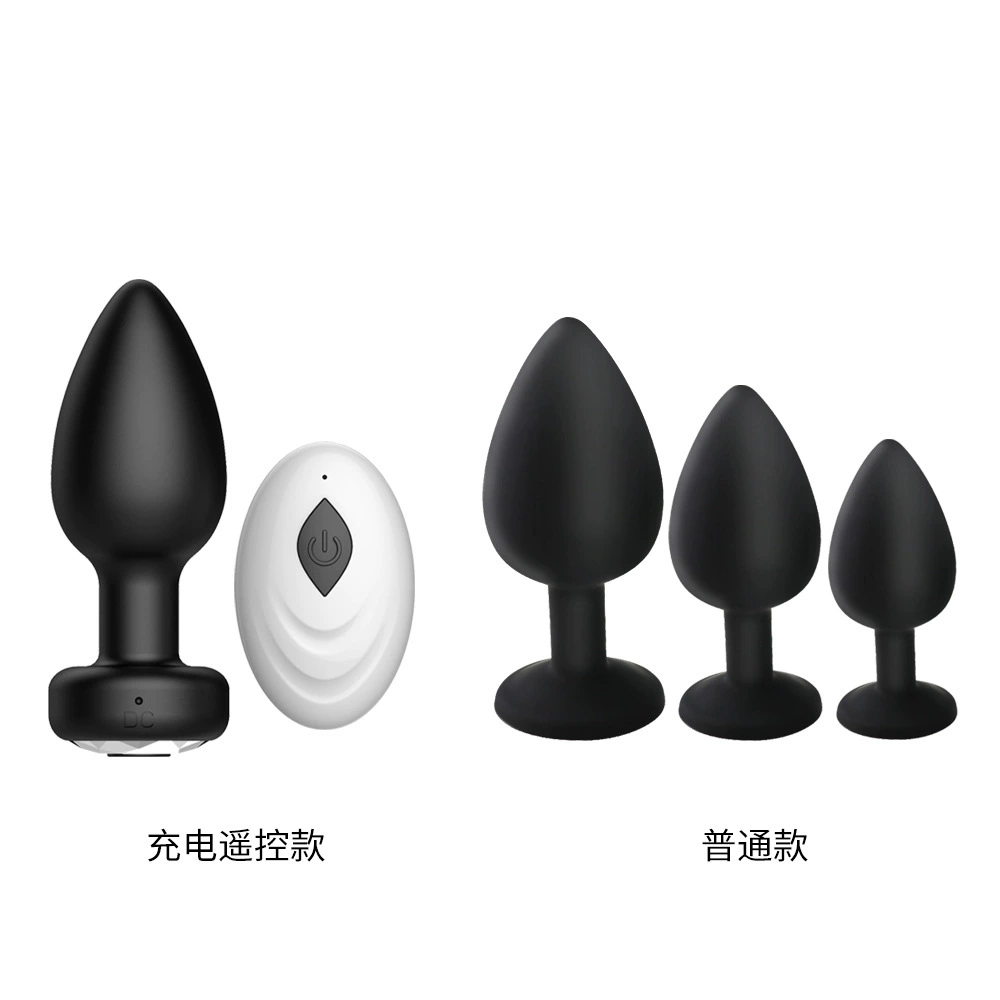 Wireless Remote Anal Plug Set, Silicone, Remote-Control 3–4 Piece Kit