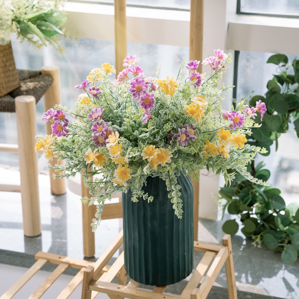 仿真花廠家 中野菊小清新配草外貿批發田園婚慶家居裝飾GF16125B