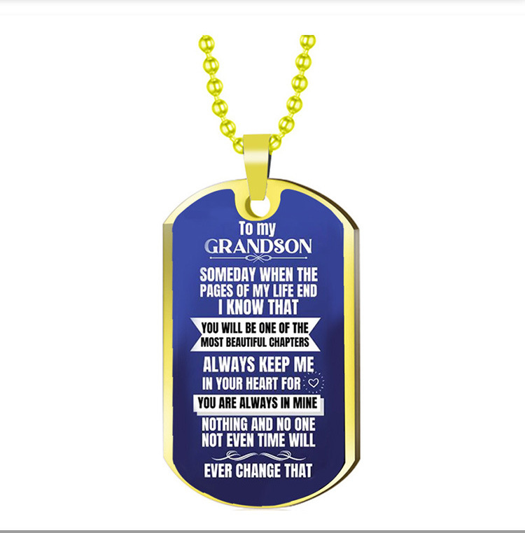 1 Piece Simple Style Letter Stainless Steel Plating Unisex Pendant Necklace