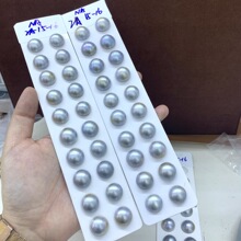 气质铂金灰马贝珍珠裸珠15-16mm，20粒一版，2A，3A