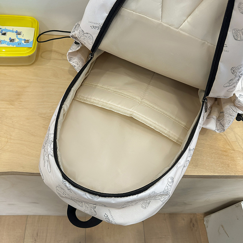 Mochila escolar femenina de nuevo estilo al por mayor versión coreana de gran capacidad para estudiantes de secundaria y preparatoria mochila de todo fósforo para computadora de viaje de ocio