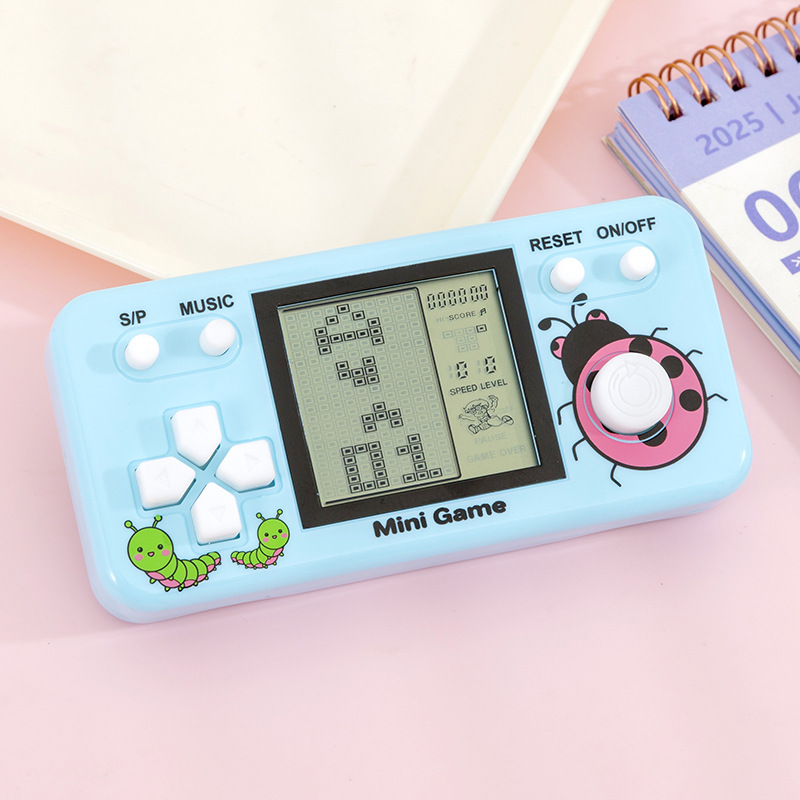 Blue game console, 3 inch, horizontal version