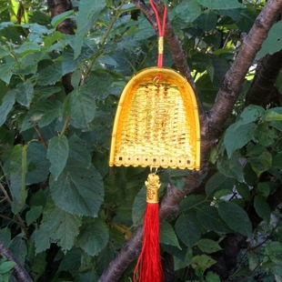 2025 housewarming new house moving golden bucket small pendant spring festival golden dustpan room plant decoration festive