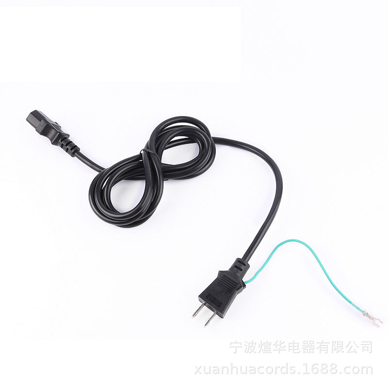 供应日规认证两极三极电源线日本防雨防水插头线PSE防水连接线