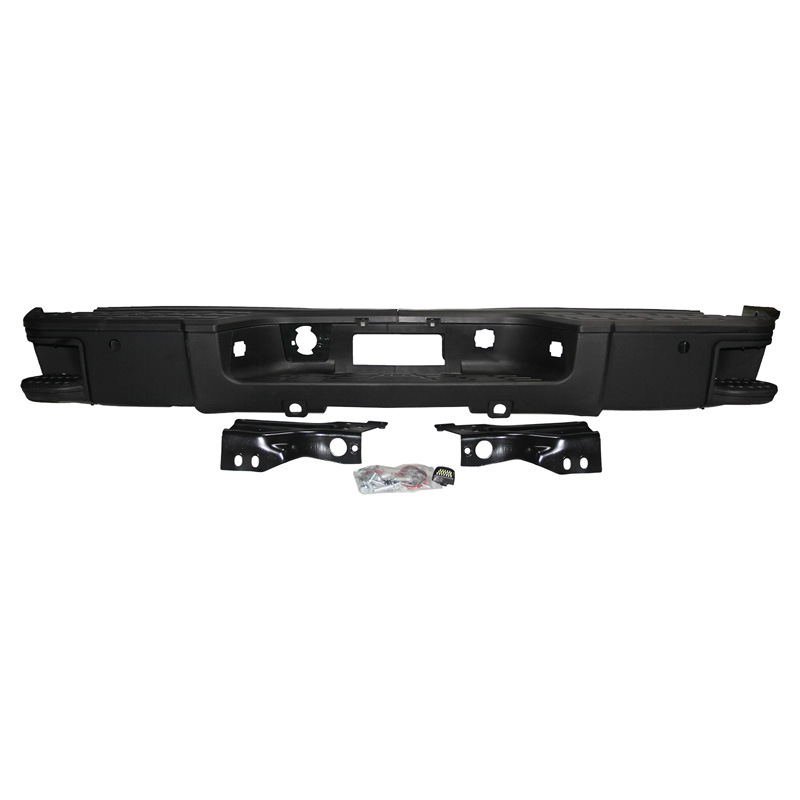 Aplicable a Chevrolet 08-13 Silverado Rear Bar Solode Modificado con pedal lateral Negro con agujeros de radar