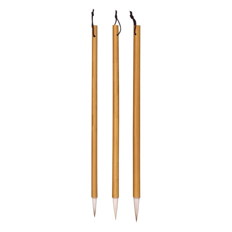 Brush with Wolf Hair and Mixed Bristles, Baiyun Small Regular Script Brush, Calligraphy Brush, Chinese Painting Brush, Special Brush for Calligraphy, Wengang, Jinxian County