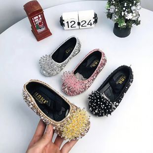 2025 new handmade fashion crystal rhinone shoes princess Princess shoes factory direct wholesale