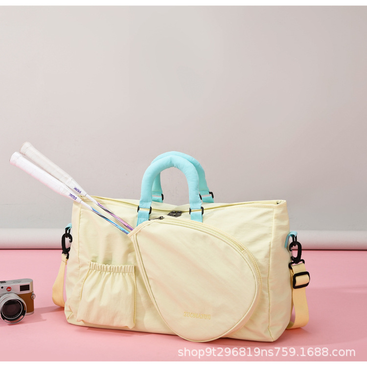 Cross-Border Supply of New Badminton Bags, Outdoor Sports Racket Bags, Shoulder Crossbody Large-Capacity Travel Bags, Fitness Bags