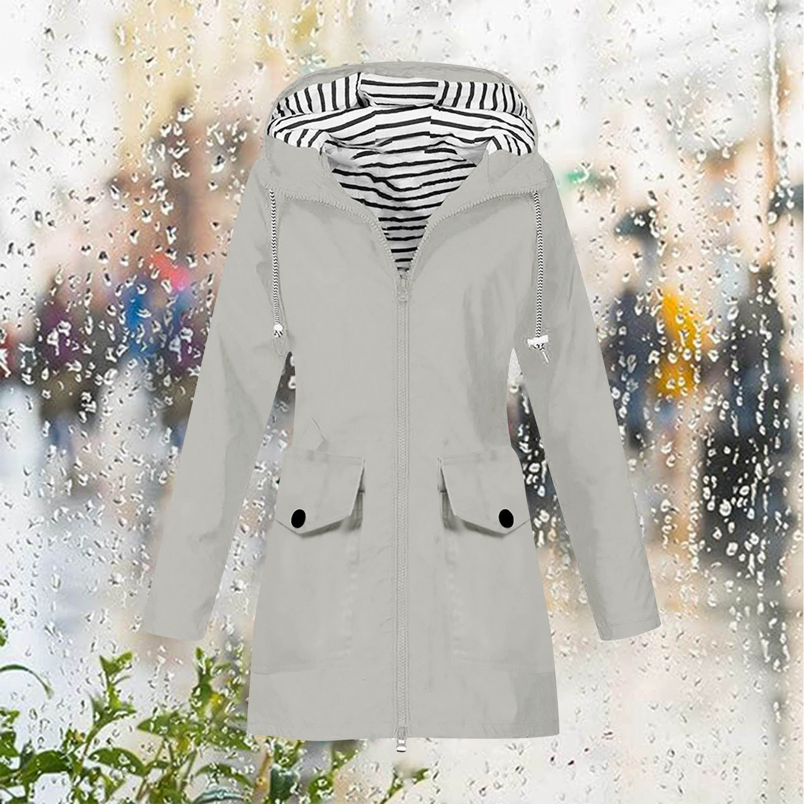 (Cross-border trading), demi-season jacket, travel waterproof trench coat outside climbing, Amazon