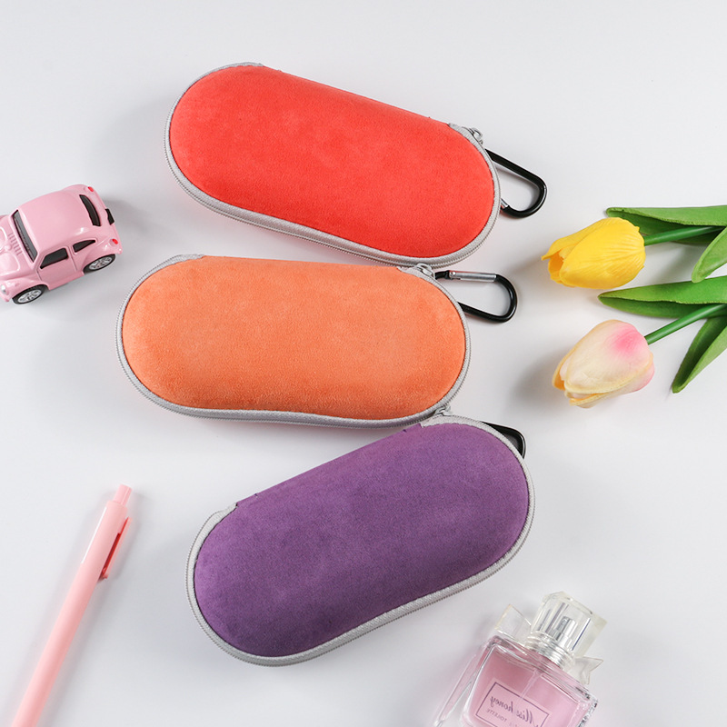 E88 glasses box EVA Oxford cloth glasses box sunglasses sunglasses storage box waterproof anti-drop color hook mirror box