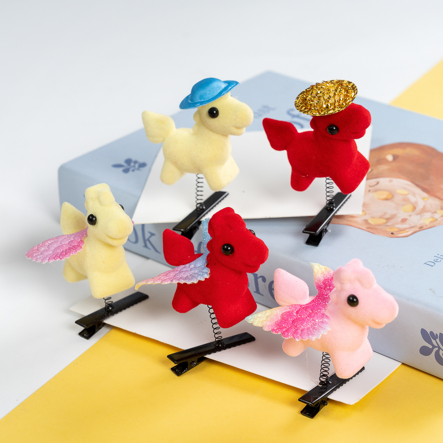 2026 Year of the Horse Hairpin Red Pony New Year Headwear Cartoon Year of the Horse Hair Accessories Kindergarten Children Year of the Horse Gift