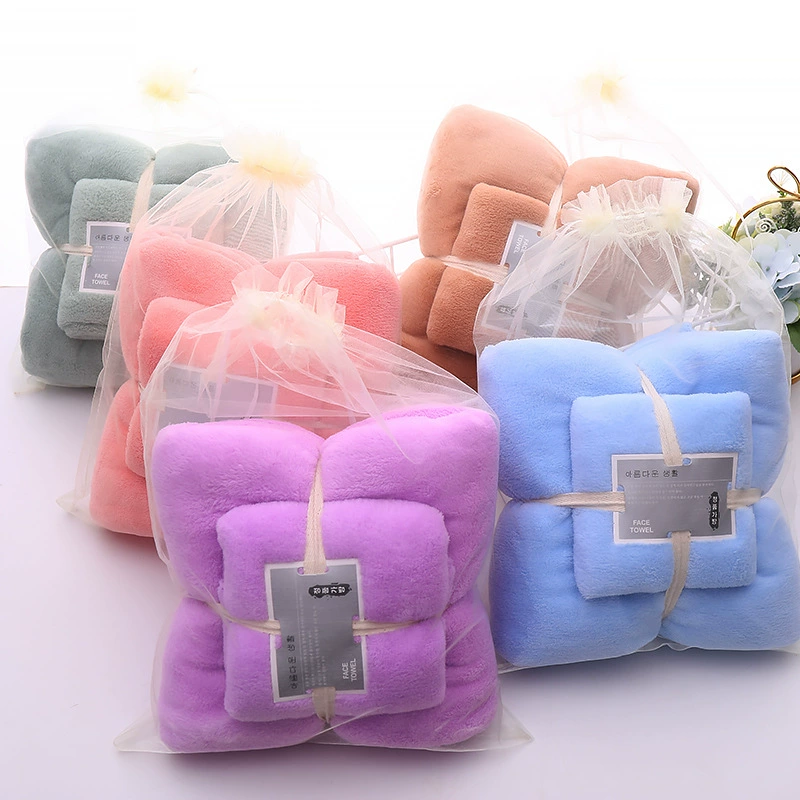 Высокий плотный коралловый бархатный полотенце