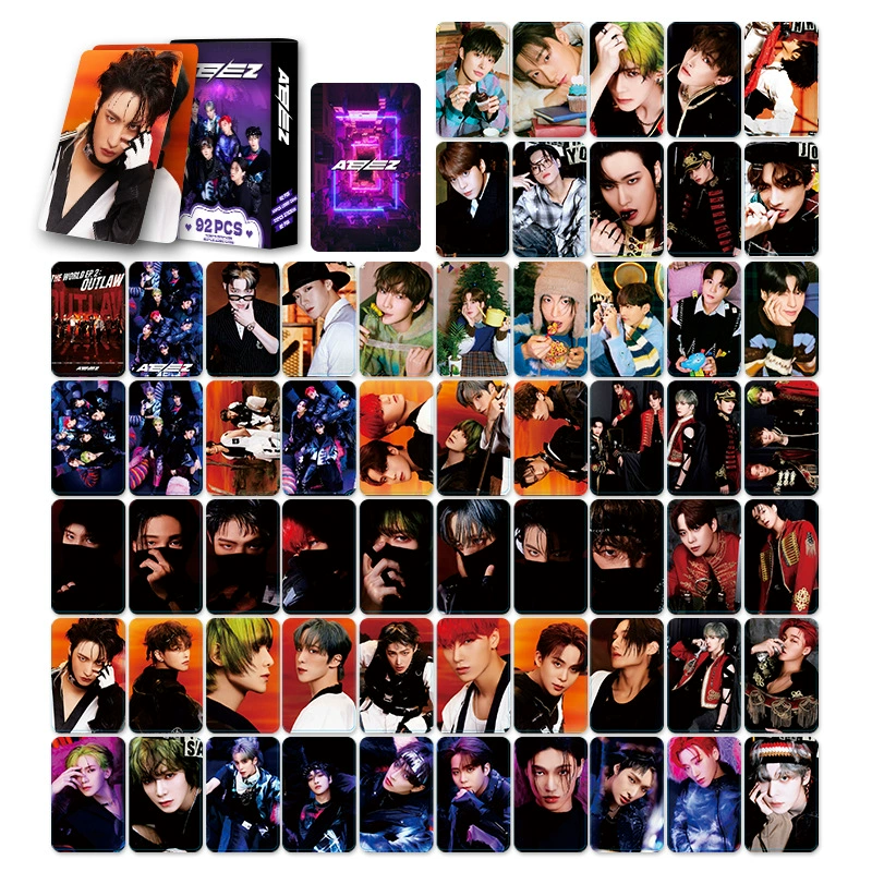 92 LOMO карточка Ateez новая специализация The World EP.FIN: Will Box Favorite Photo Card Sticker