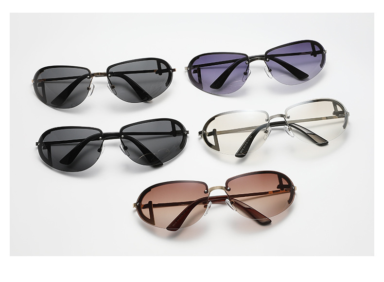 50g Weight Full Frame Glasses Structure Sunglasses Classification PC, UV400 Protection Lens Material Oval Frame Glasses Style Casual Streetwear Geometric PC UV400 Protection Oval Frame Full Frame Women's Sunglasses