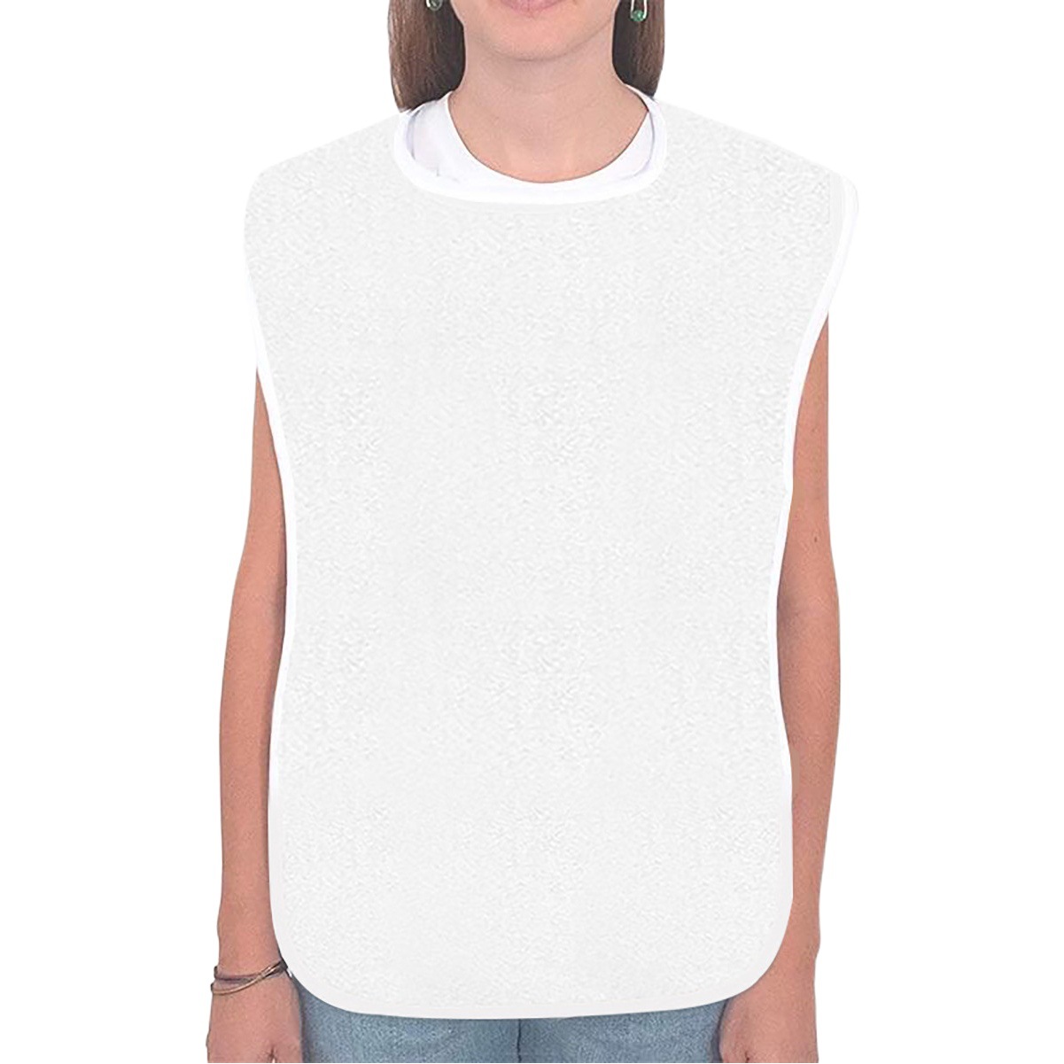 Toalla de saliva multiusos antiincrustante para ancianos, babero para hemiplejía