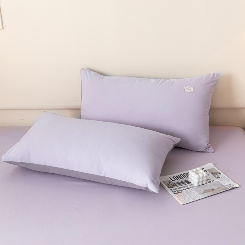 Un par de cubierta de almohada de algodón sin aire impreso 48 * 74cm cubierta de almohada de algodón casera de una sola persona cubierta de almohada interior